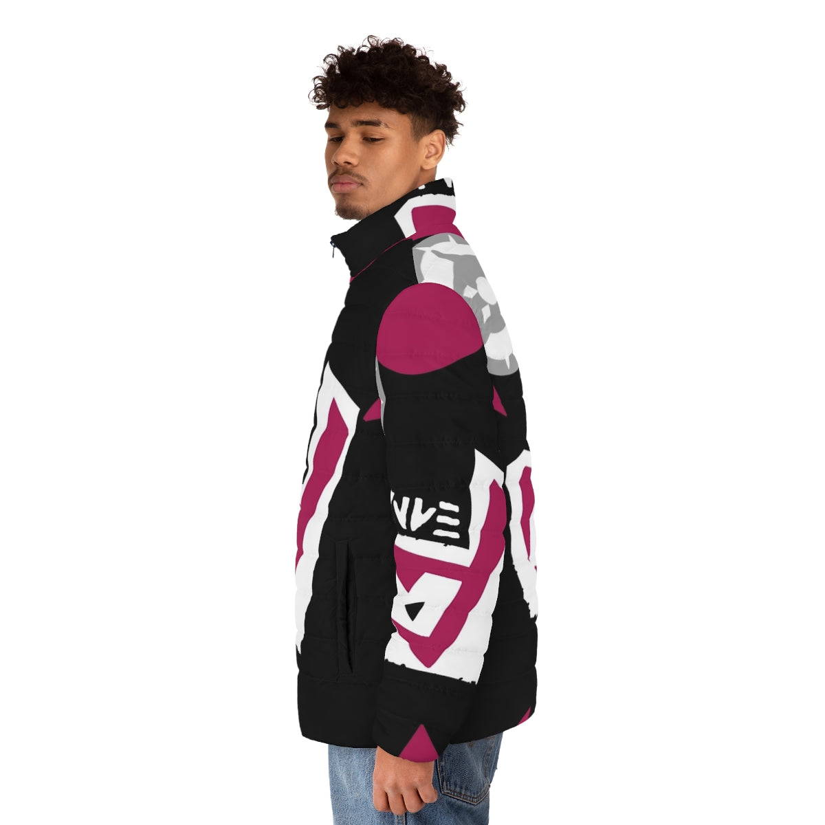 Team Yell V1 Puffer Jacket - Cosplay Essentials for Anime Fans - men side left