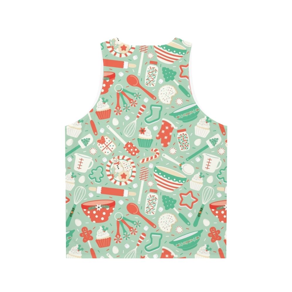 Christmas baking unisex tank top - Back