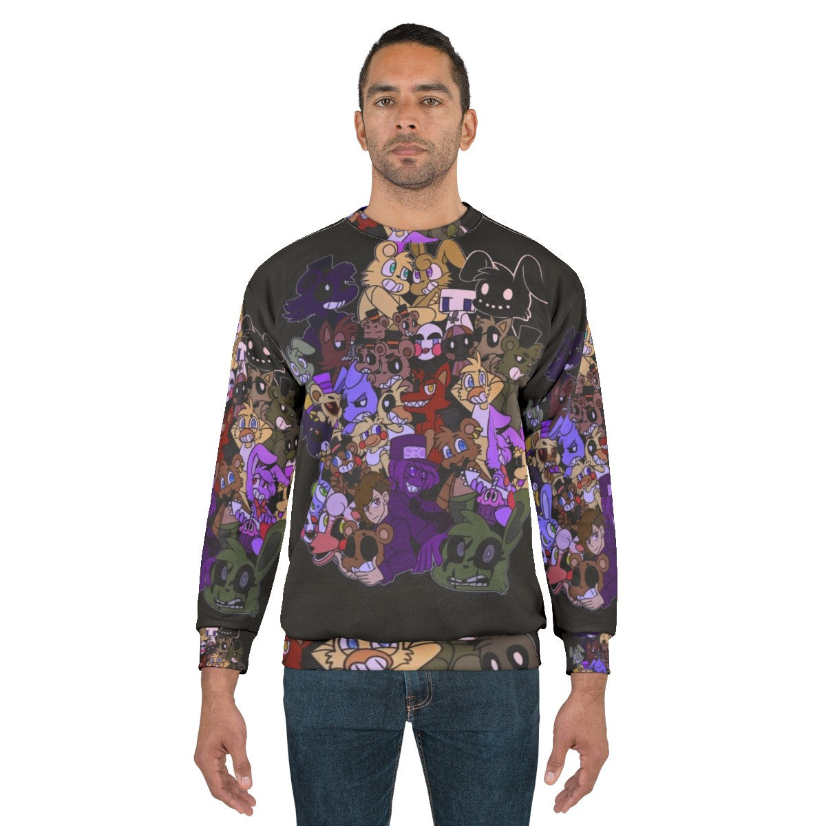 FNAF Sweatshirt featuring Five Nights at Freddy's characters - men