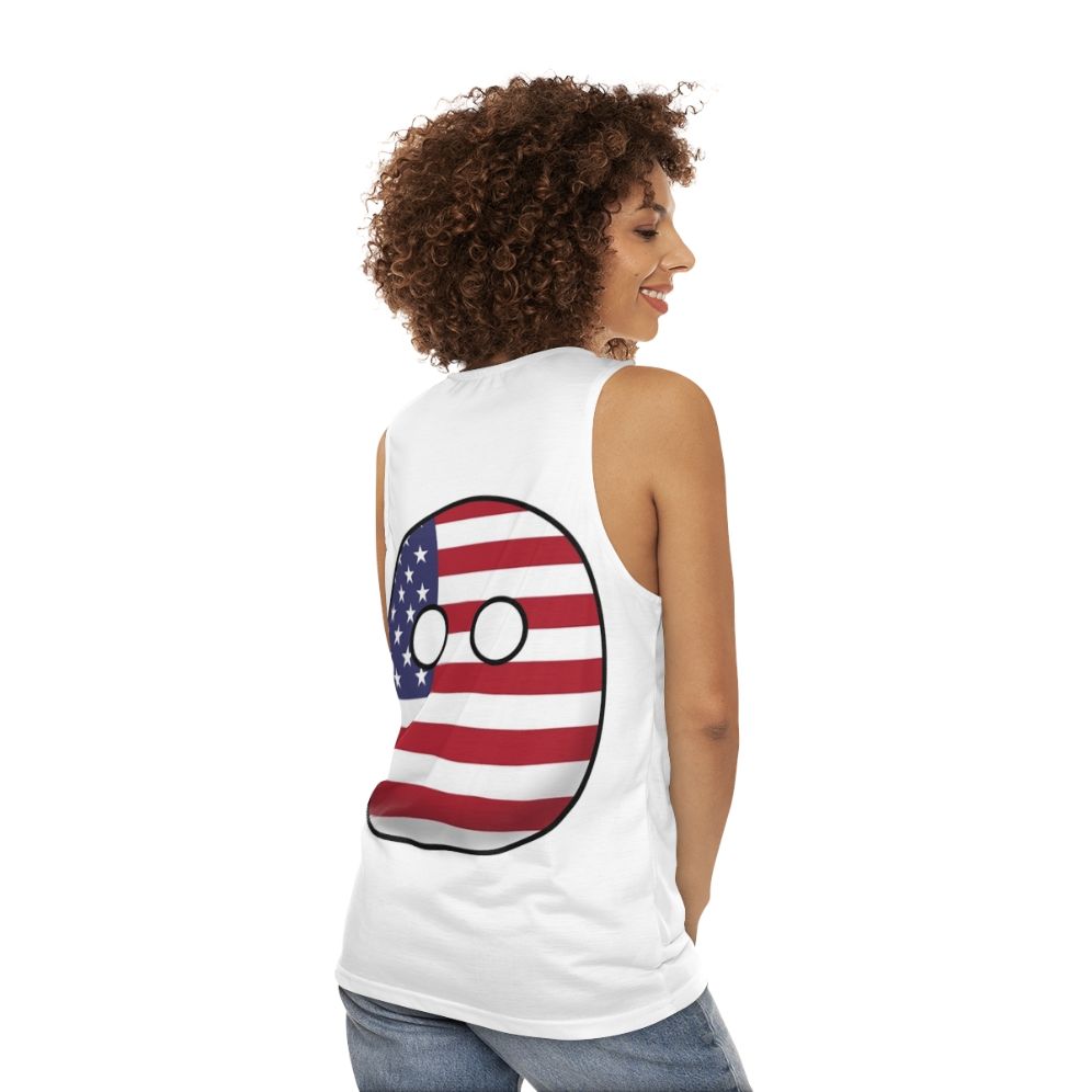 Patriotic Countryball Unisex Tank Top - women back