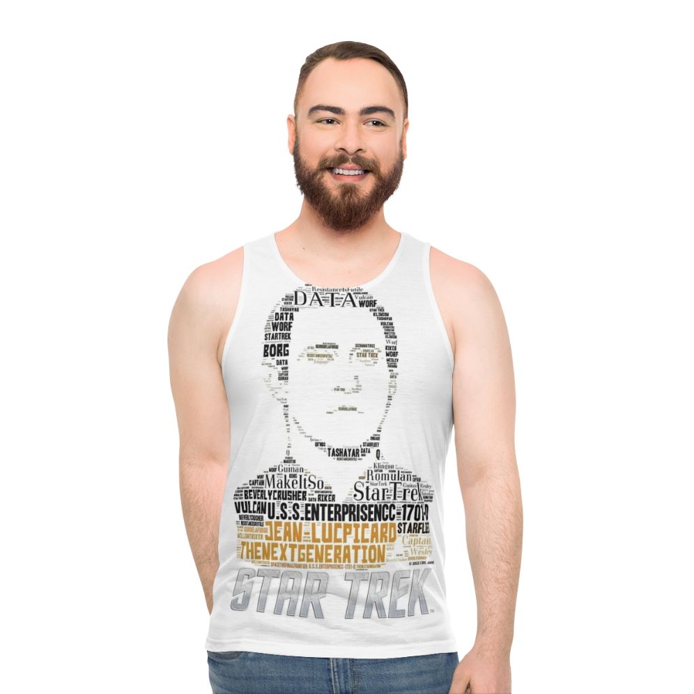 Data Star Trek: The Next Generation Unisex Tank Top - men