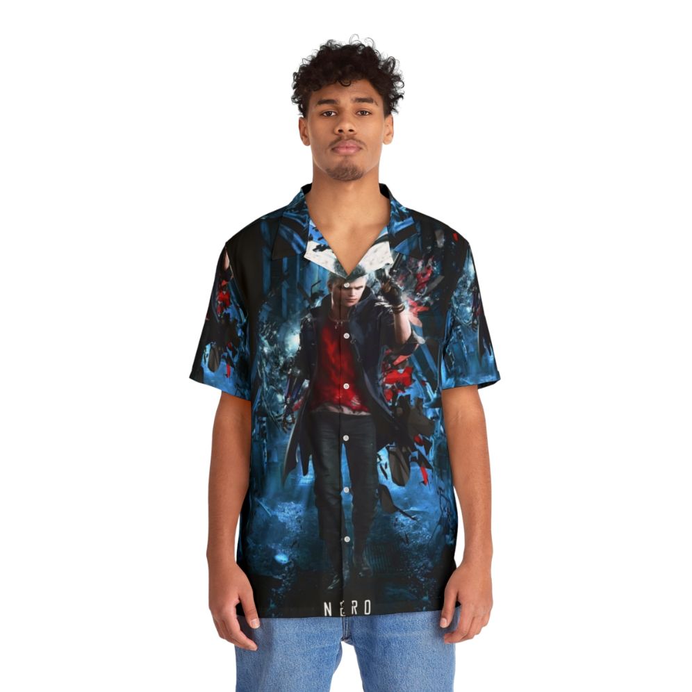 Devil May Cry 5 Nero Hawaiian Shirt - People Front