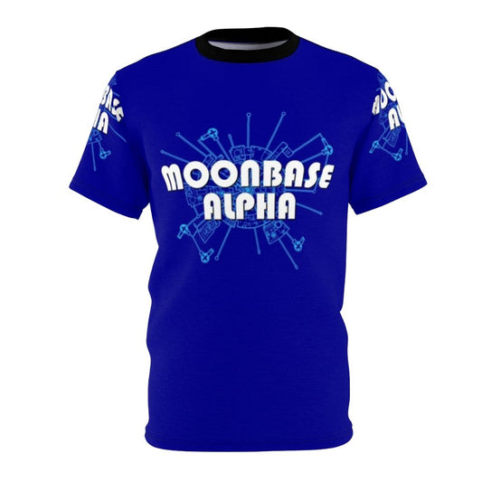 Retro Moonbase Alpha Space 1999 Diagram T-Shirt