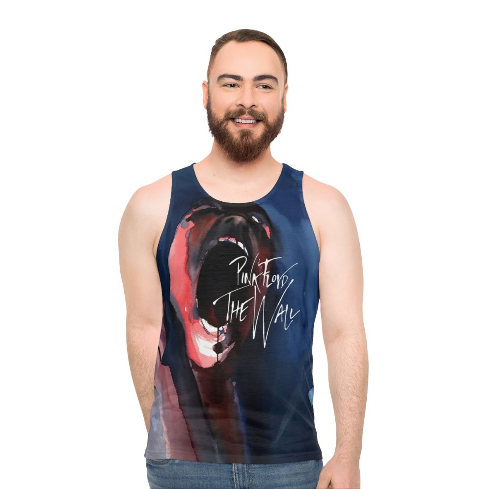 Psychedelic Pink Scream Unisex Tank Top - men