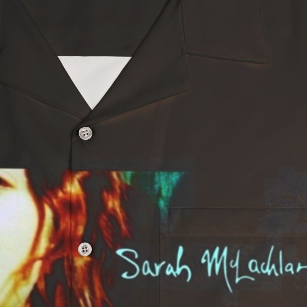 Sarah Mclachlan "Fumbling Towards Ecstasy" Hawaiian Shirt - Detail