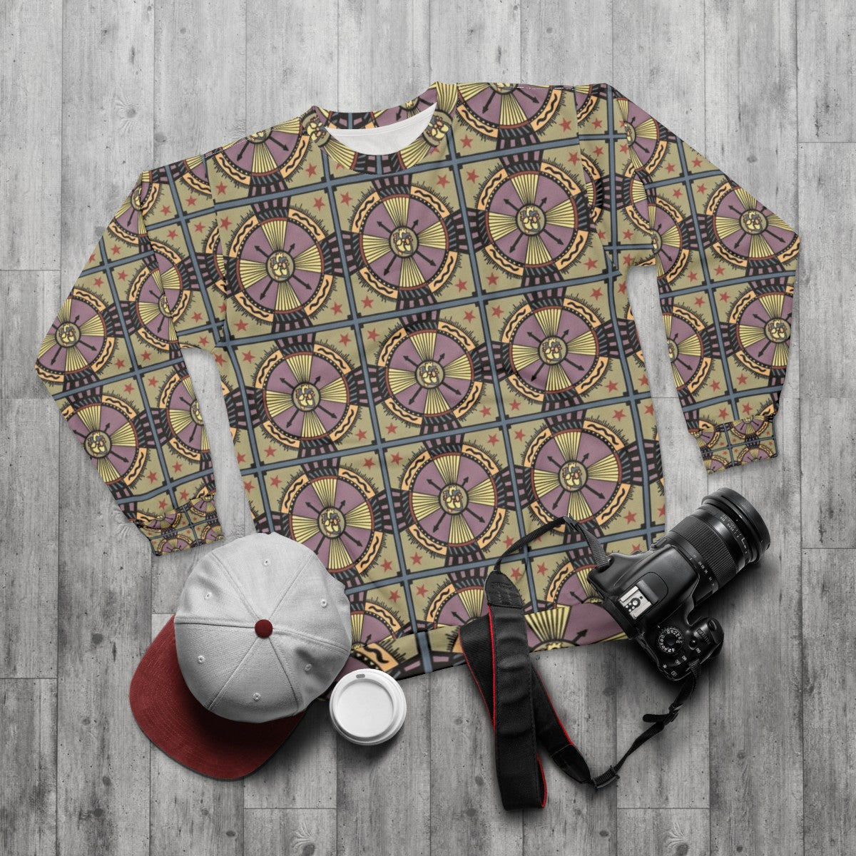 Heartifact Follow Your Heart Mandala Sweatshirt - flat lay