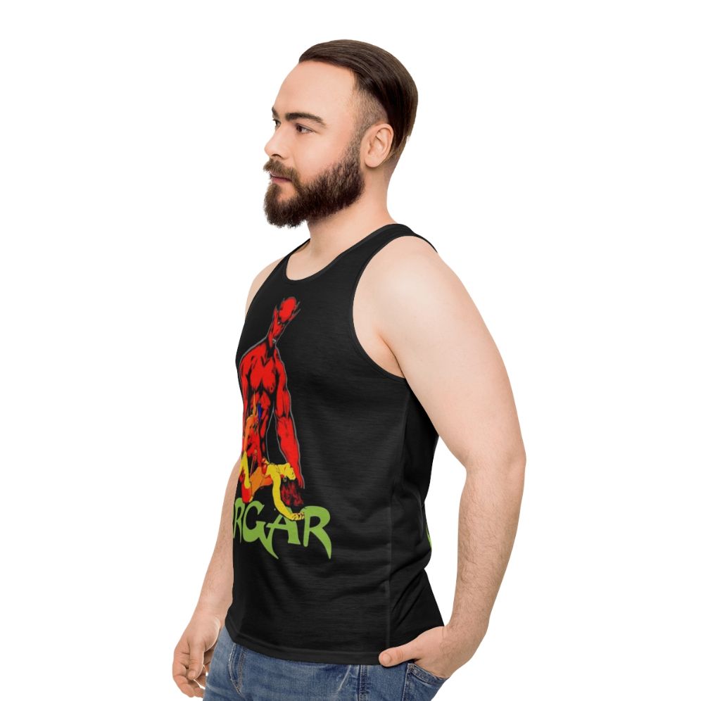 Gorgar Pinball Retro Unisex Tank Top - men side