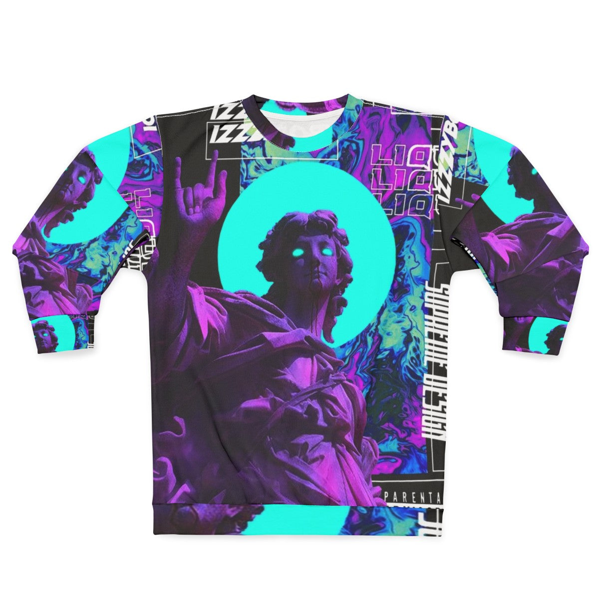 Vaporwave aesthetic cyberpunk futuristic sweatshirt