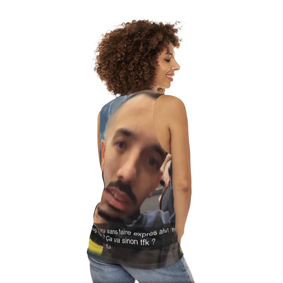 Bigflo Meme Unisex Tank Top - women back