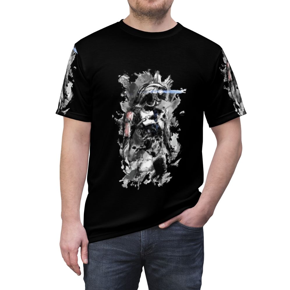 Mass Effect Inspired Geth Legion T-Shirt Design - men front