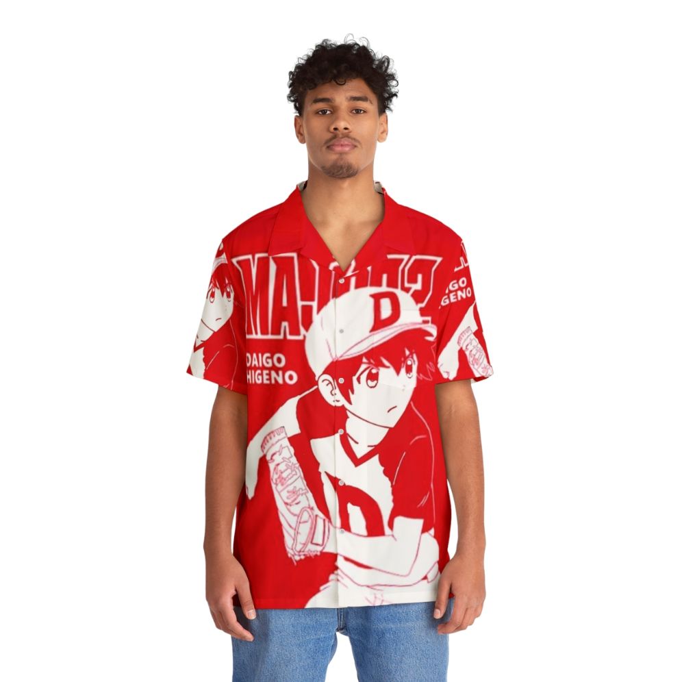 Daigo Shigeno Anime & Manga Inspired Hawaiian Shirt - People Front