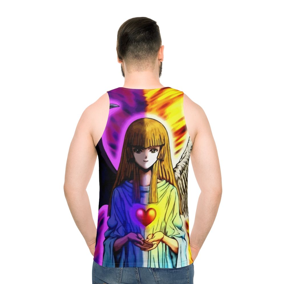 Yugioh Anime Blue Eyes & Dark Magician Unisex Tank Top - men back