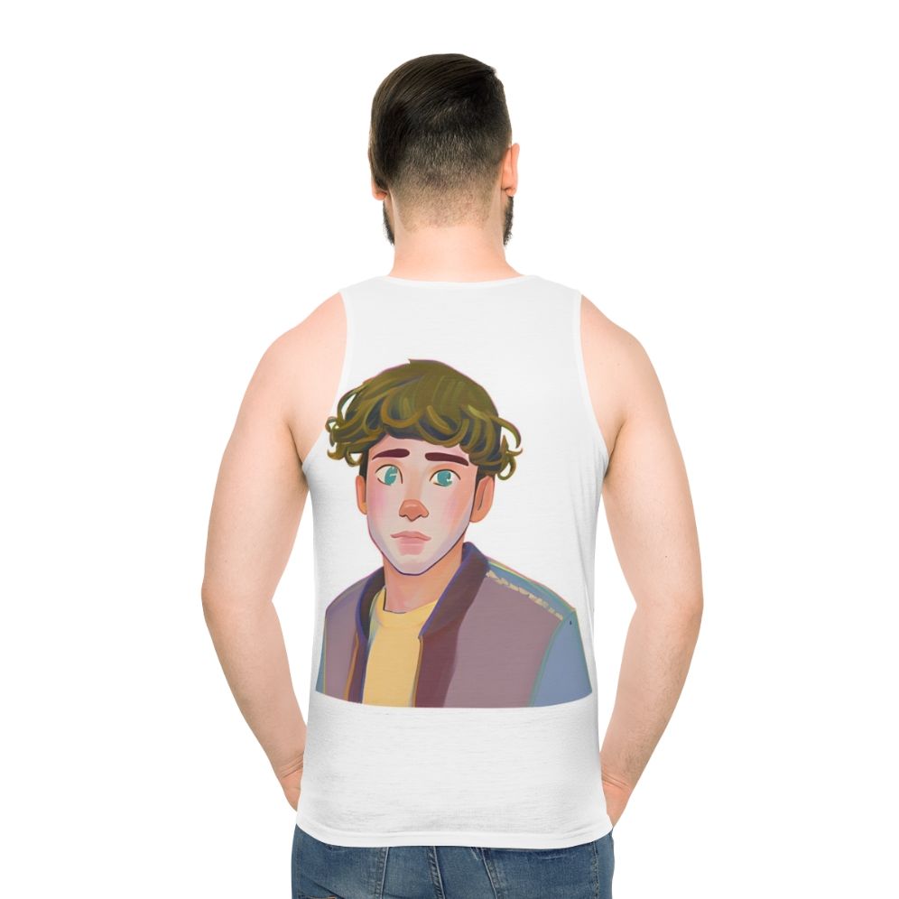 Heartstopper Charlie Spring Unisex Tank Top - men back