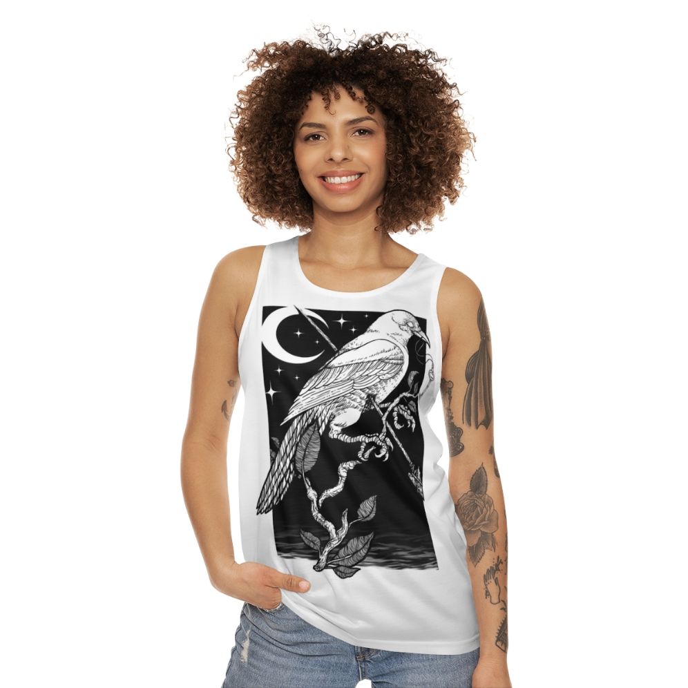 Night Crow Unisex Tank Top - women