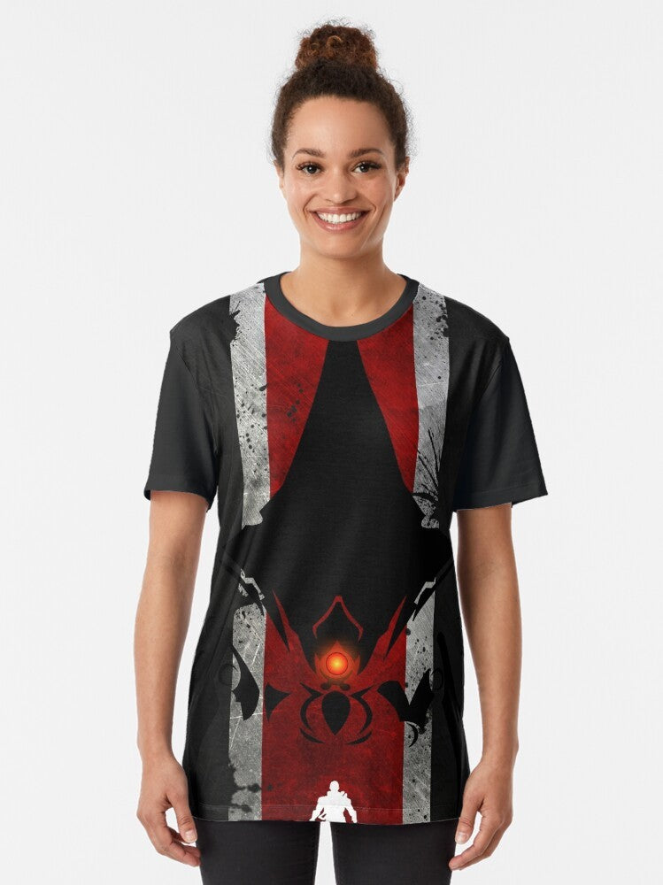 Mass Effect Commander Shepard Communist Graphic T-Shirt - Women