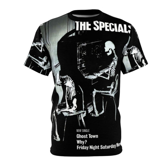 Ghost Special Town AOP T-Shirt with Ska, Reggae, and Punk Inspired Graphic Design