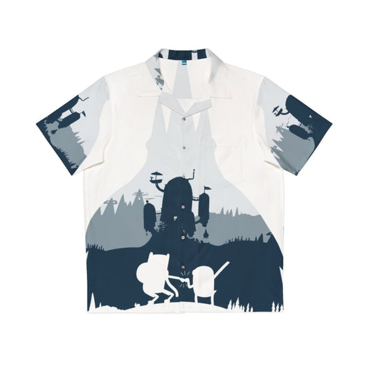 Ice King Silhouette Hawaiian Shirt from Adventure Time