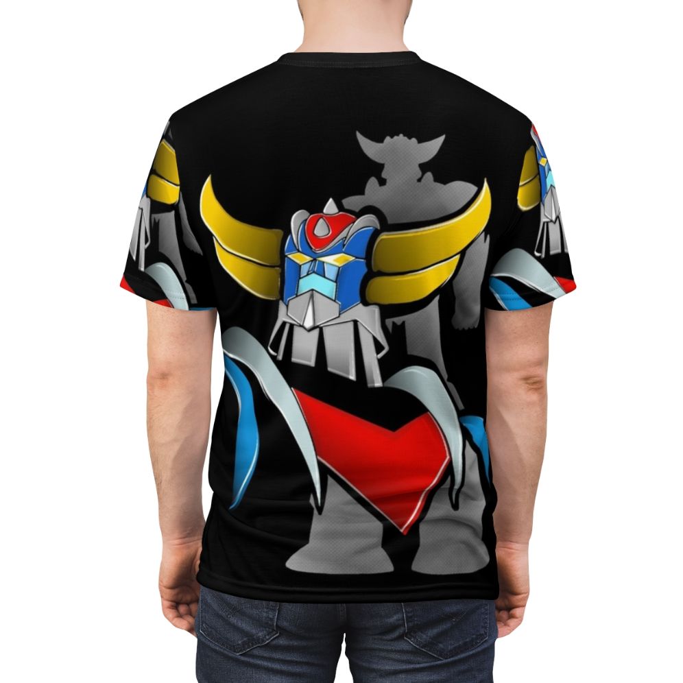 Vintage-style Goldorak & Grendizer inspired all-over print t-shirt - men back