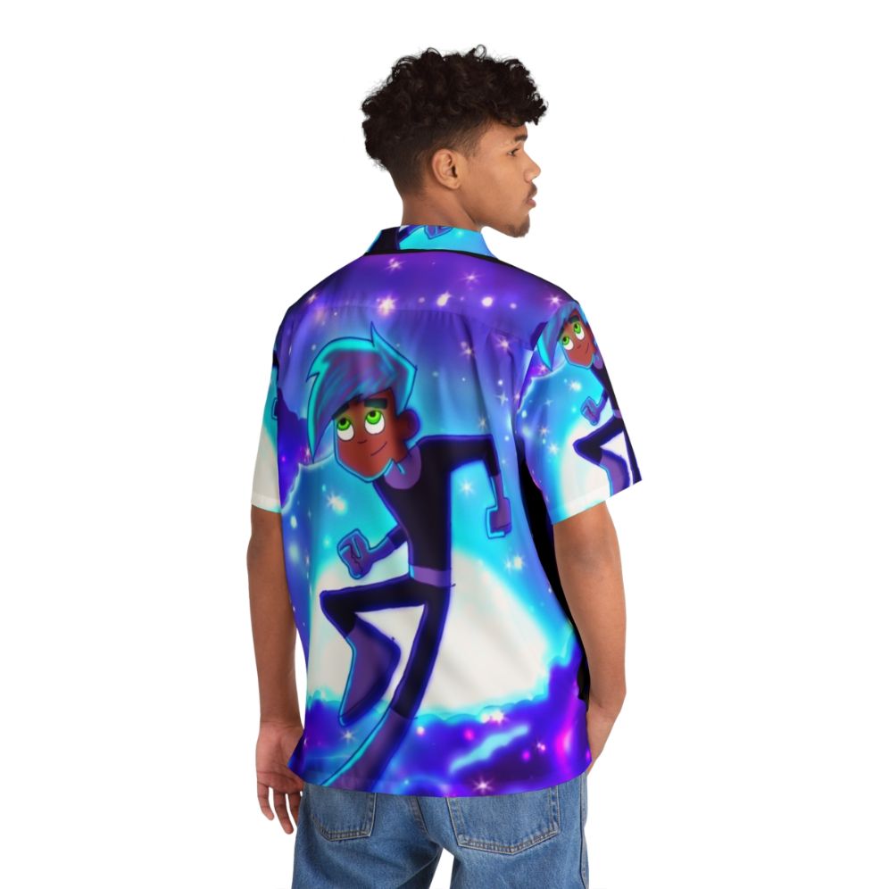 Danny Phantom Inspired Hawaiian Shirt with Nickelodeon Cartoon Fan Art Design - People Back