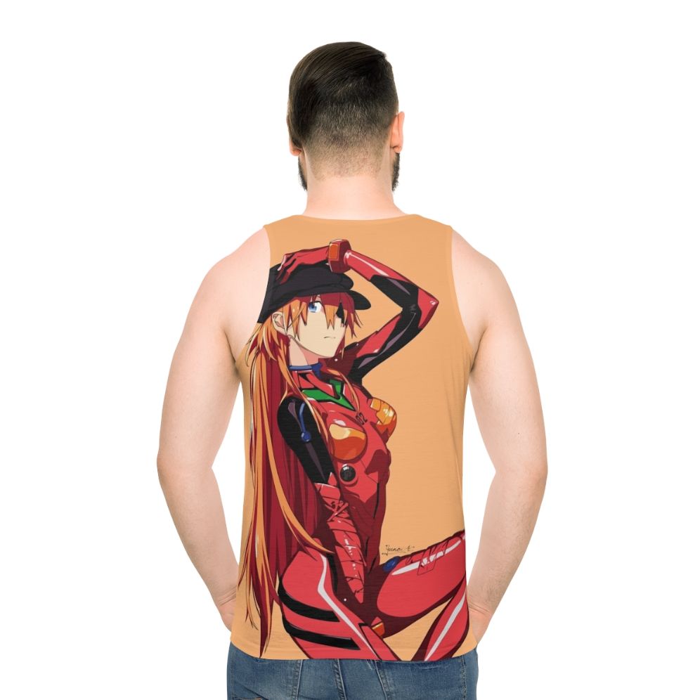 Anime inspired kawaii unisex tank top - men back