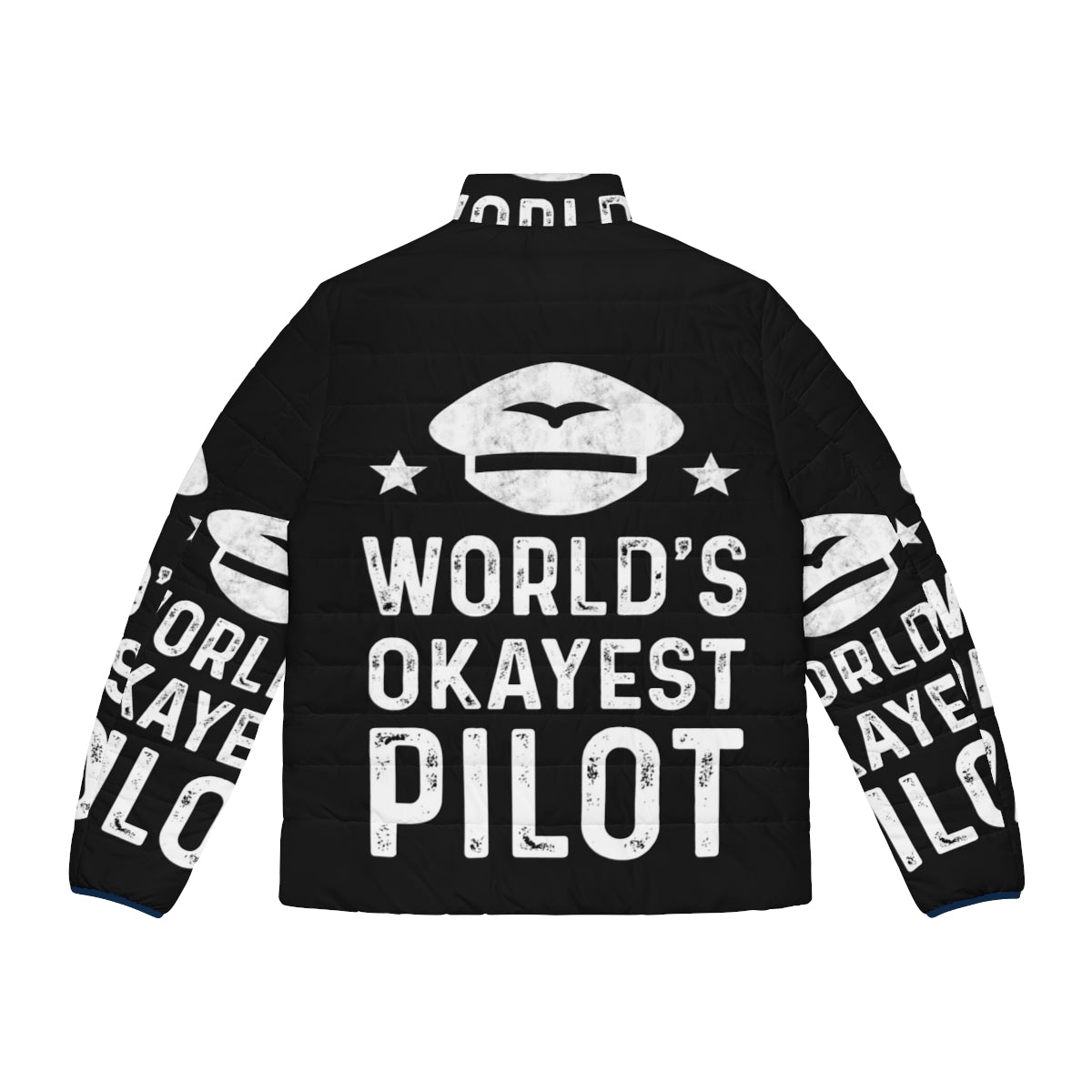 World's Okayest Puffer Jacket for Engineers and Professionals - Back