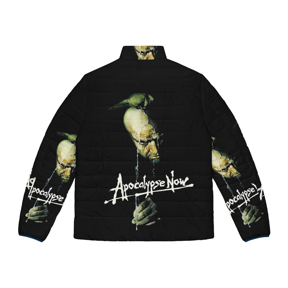 A puffer jacket inspired by the iconic film Apocalypse Now, featuring the horror of the Vietnam War. - Back