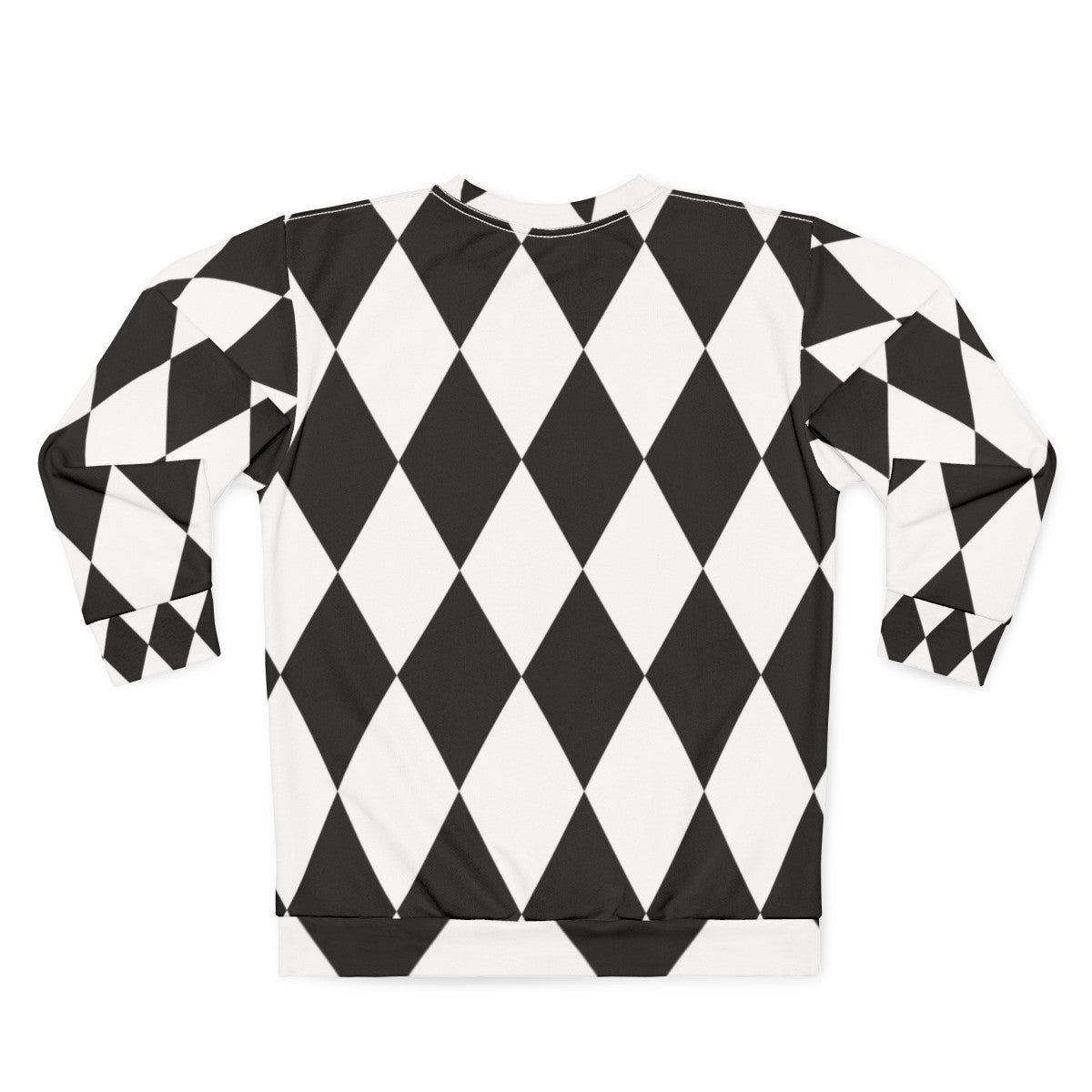 Harlequin Diamonds Monochrome Sweatshirt - Back