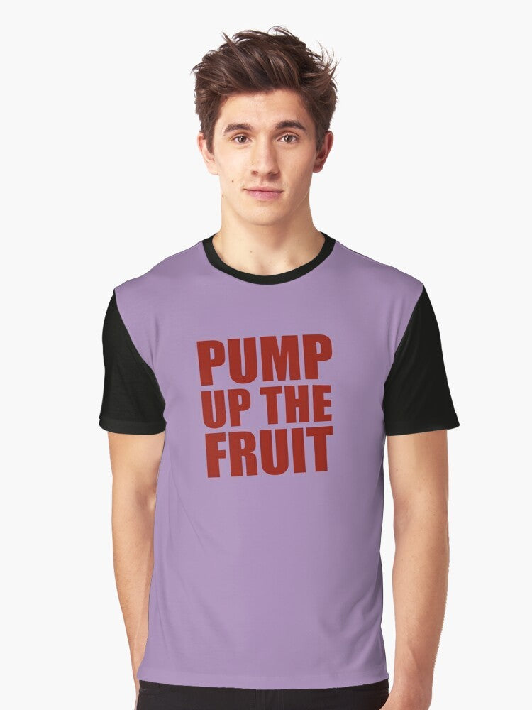 iCarly Penny Graphic T-Shirt with "Pump Up The Fruit" Design - Men