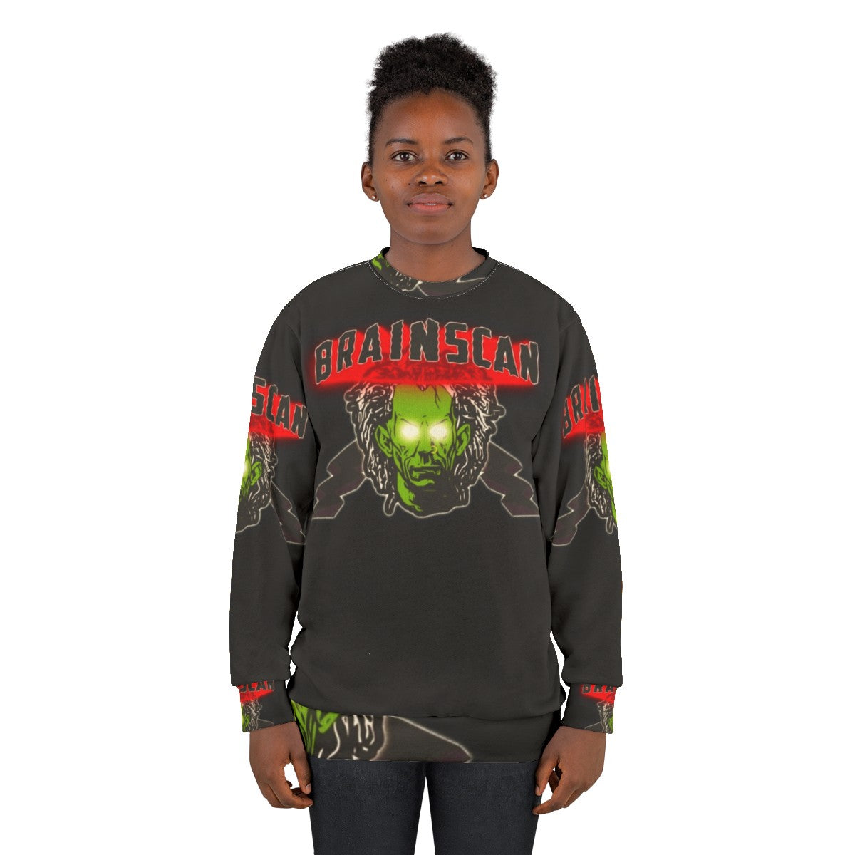 Brainscan horror movie cult classic sweatshirt - women