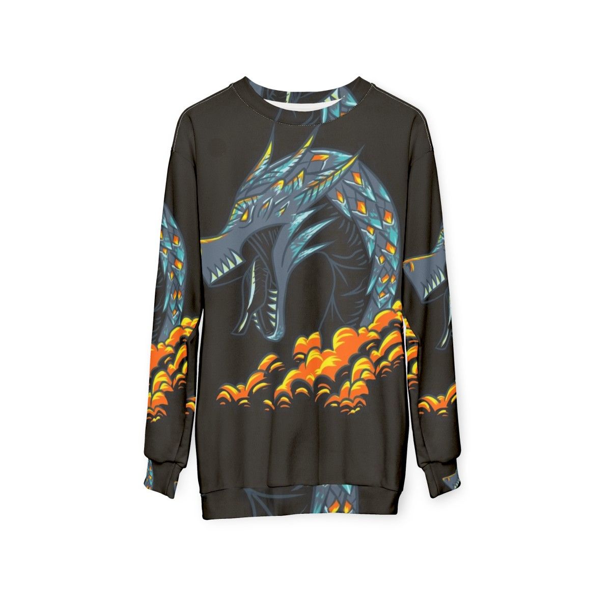 Mystic Dark Lightning Dragon Sweatshirt - hanging