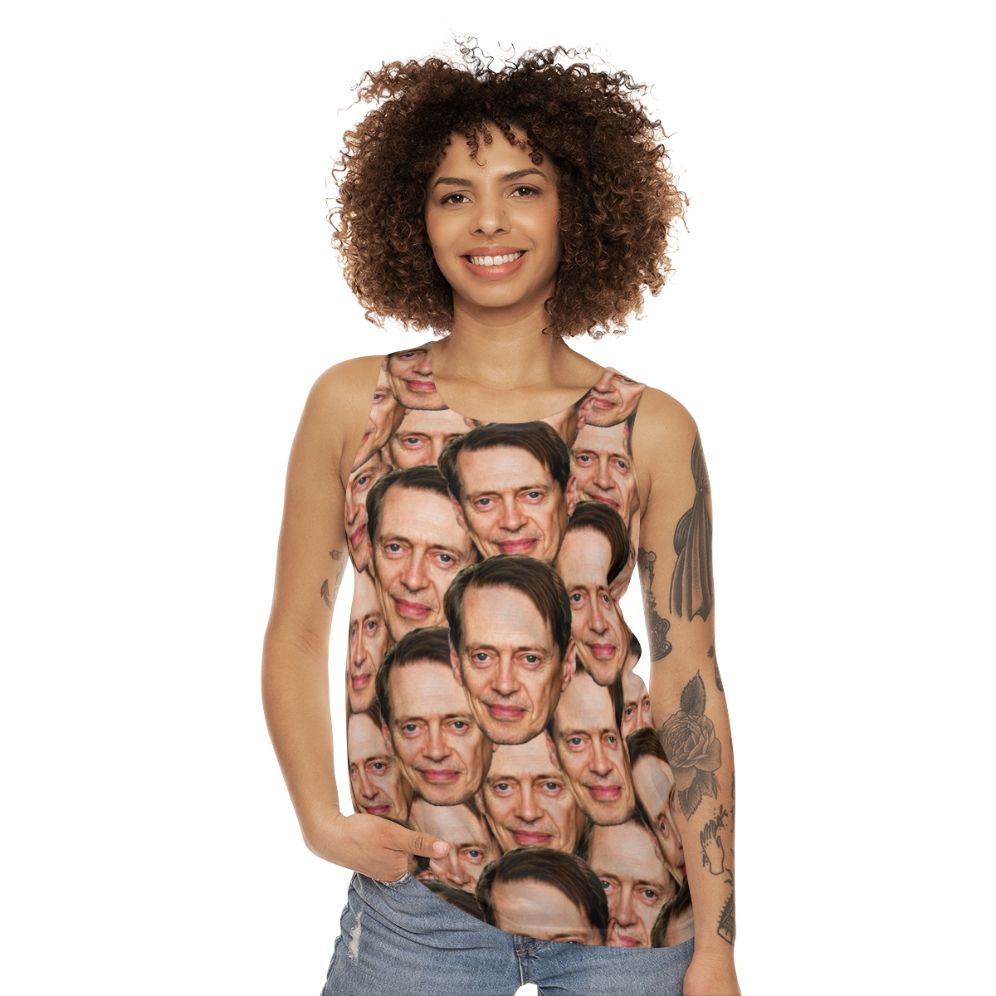 Steve Buscemi Trending Head Design Unisex Tank Top - women