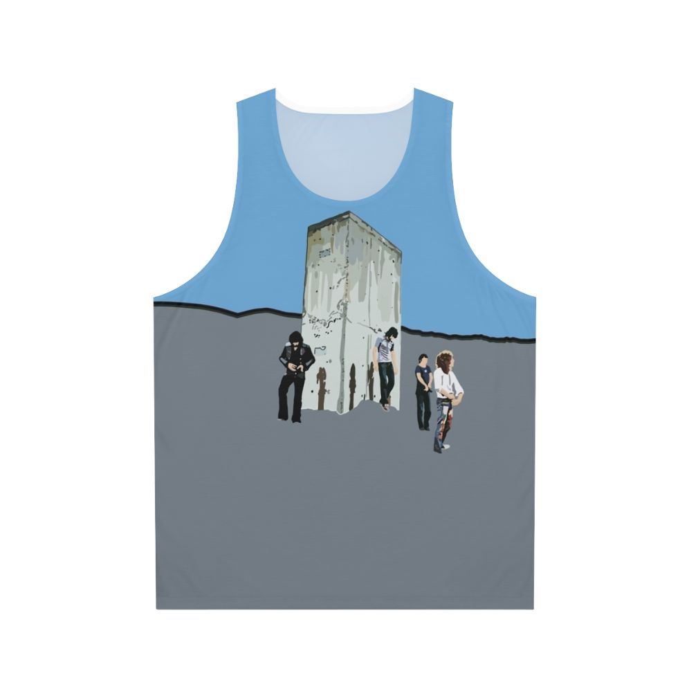 Unisex retro rock tank top with classic rock music design