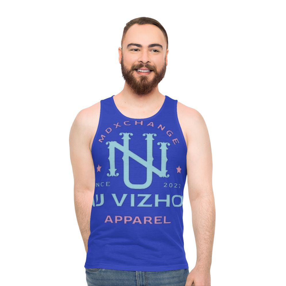 Nu Vizhon unisex tank top for fitness and hobbies - men