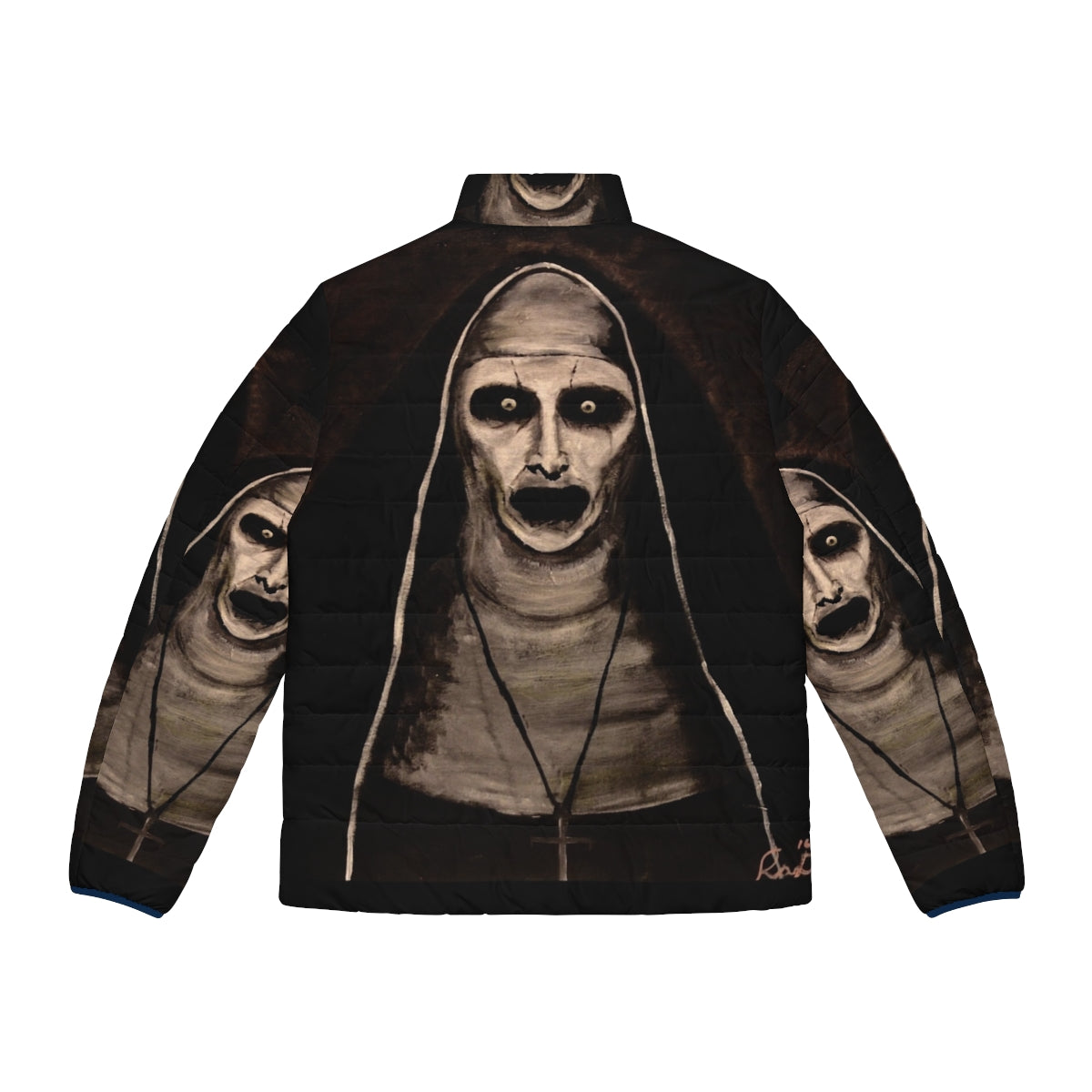 Demonic Sister Valak The Conjuring 2 Puffer Jacket - Back