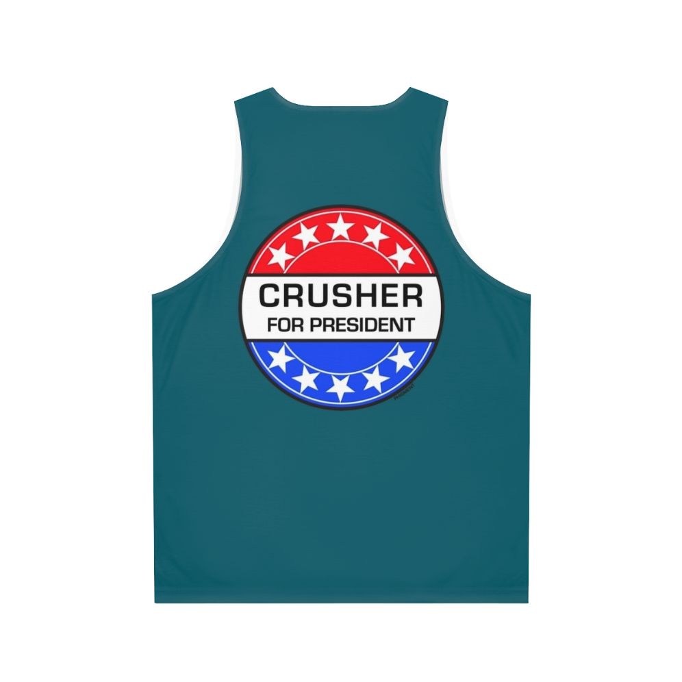 Crusher For President Sci-Fi Unisex Tank Top - Back