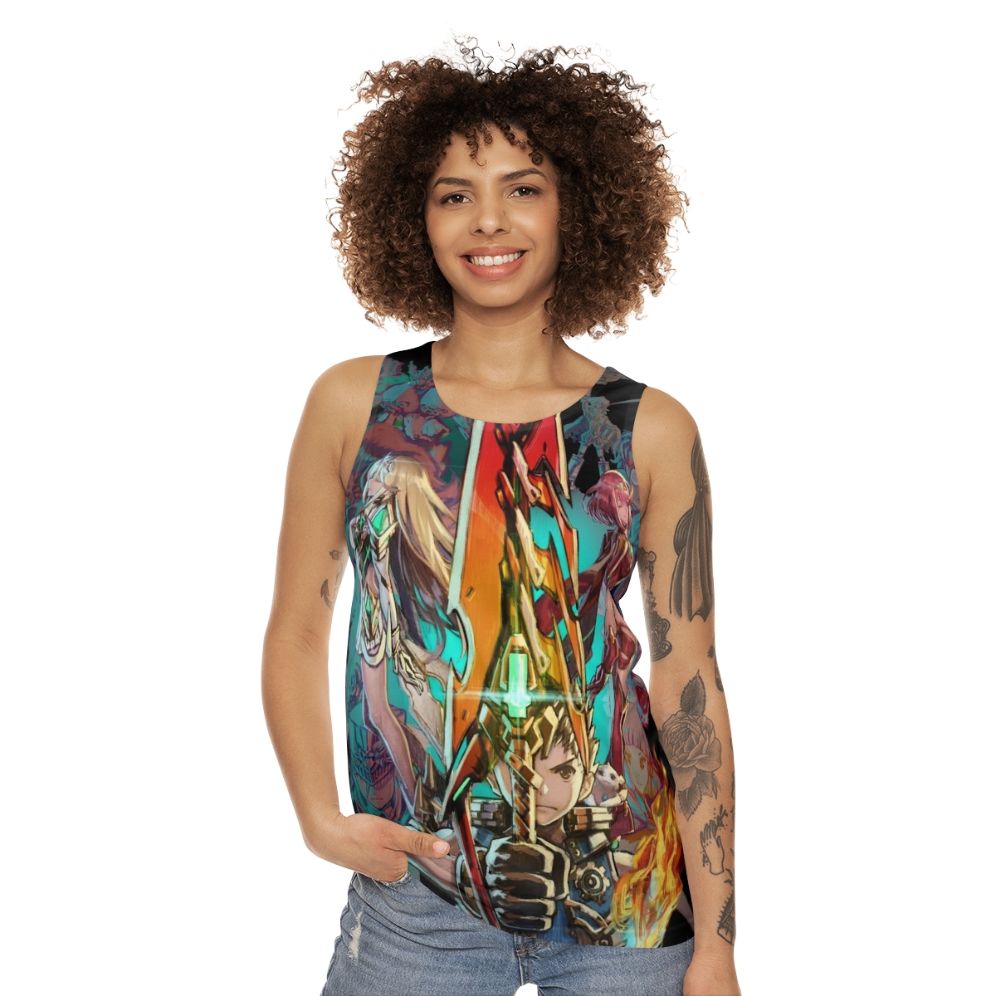 Xenoblade Chronicles 2 & 3 Team Unisex Tank Top - women