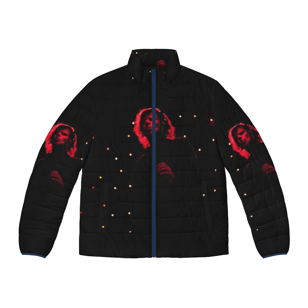 Mark Lanegan Band Puffer Jacket featuring the iconic grunge style