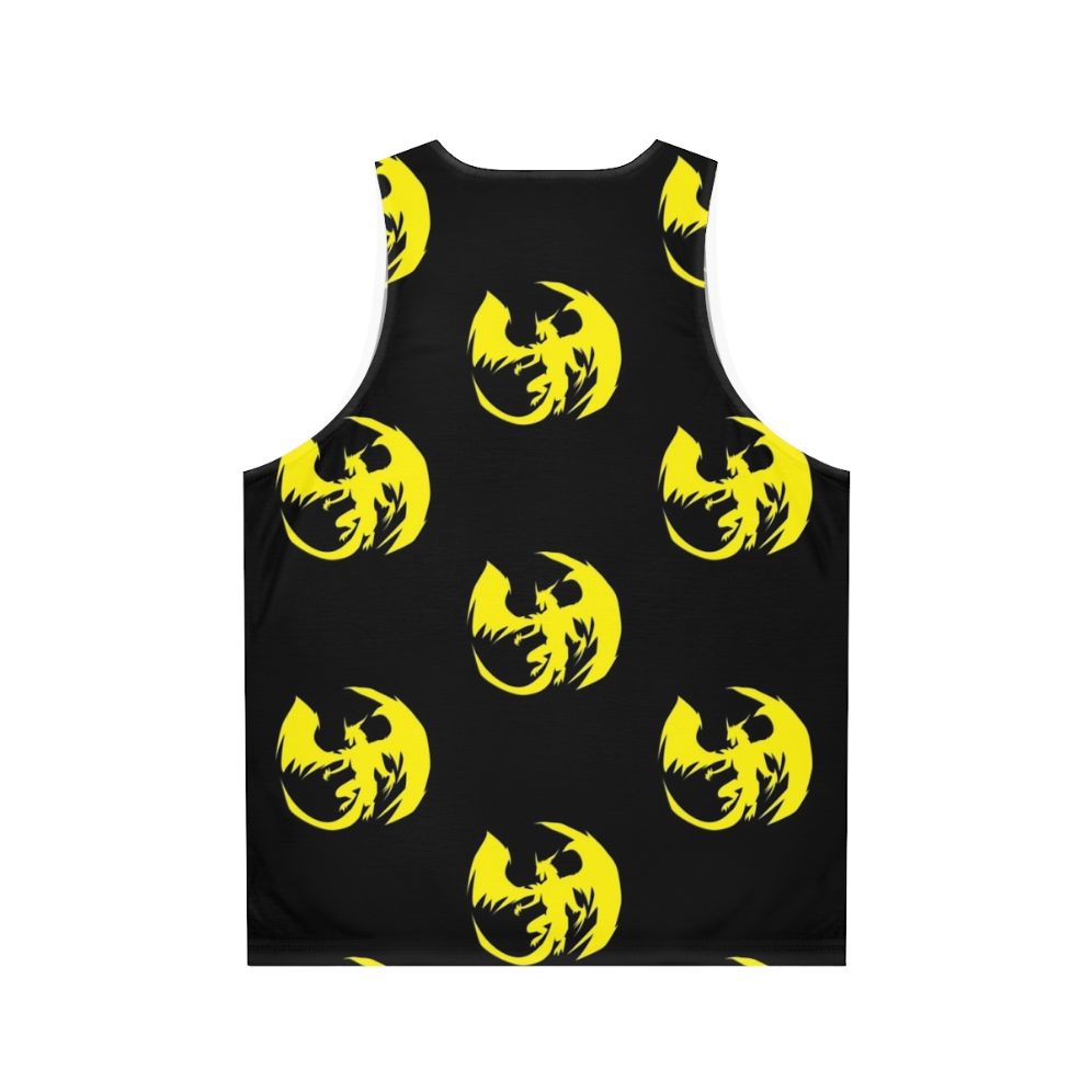 Unisex yellow dragon legendary animal mythical creature tank top - Back