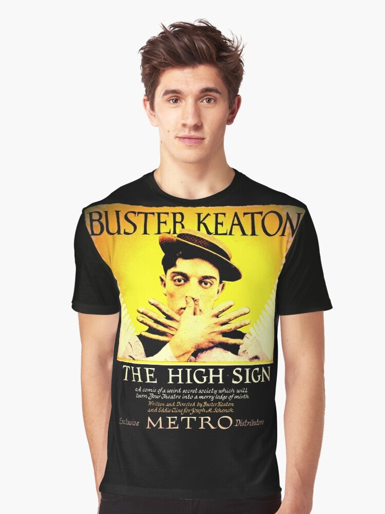 Vintage Buster Keaton The High Sign Graphic T-Shirt - Men