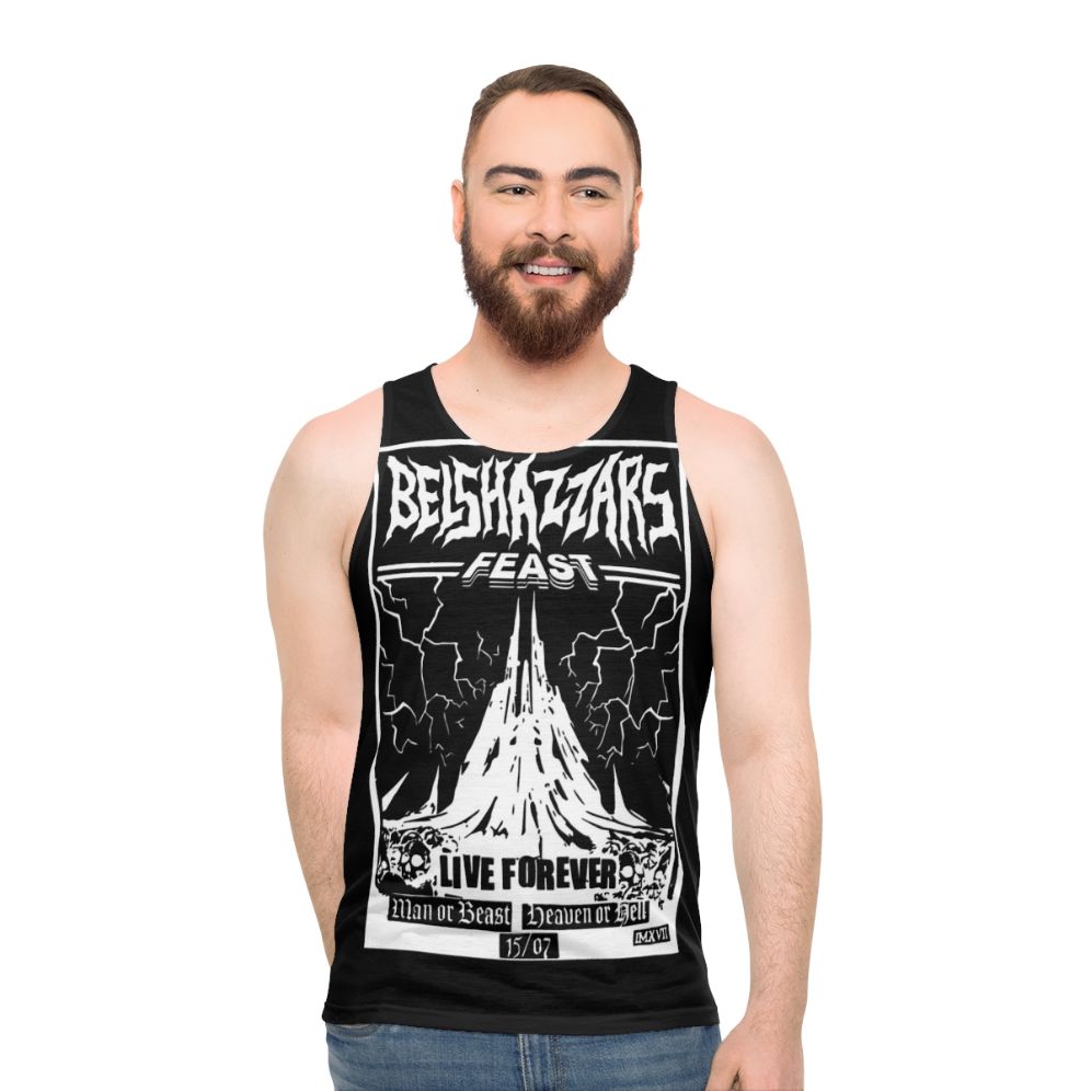 Belshazzar's Feast Unisex Heavy Metal Tank Top - men