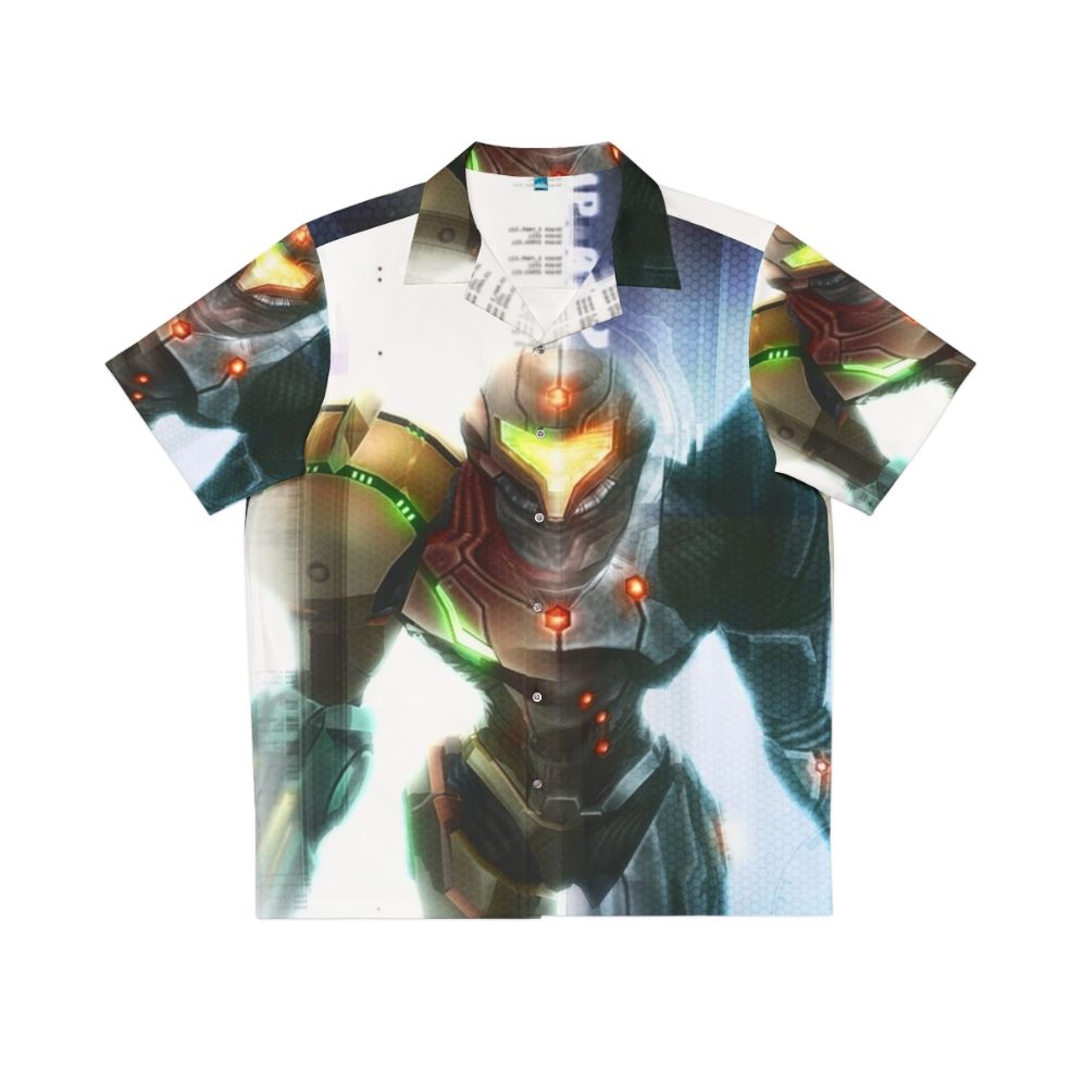 Metroid Zero Mission-inspired Hawaiian shirt