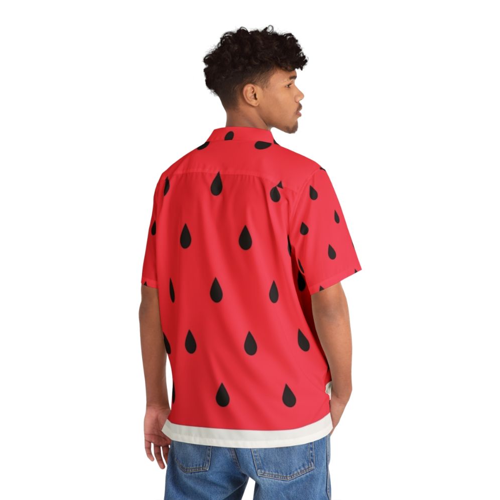 Watermelon abstract pattern Hawaiian shirt - People Back