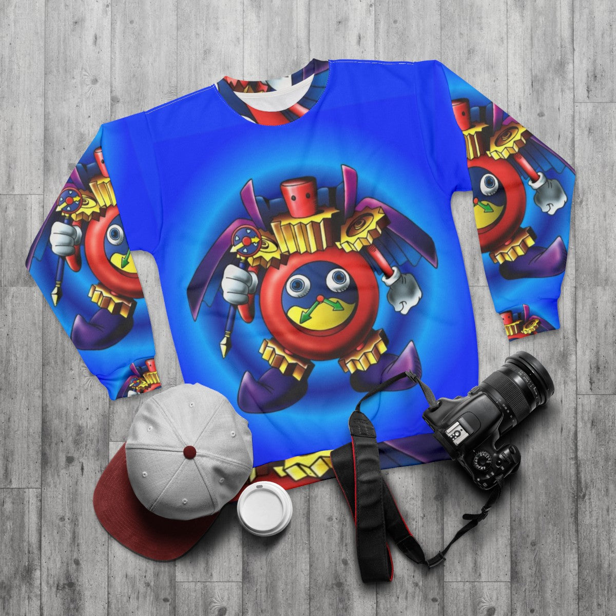 Time Wizard YuGiOh Sweatshirt - flat lay