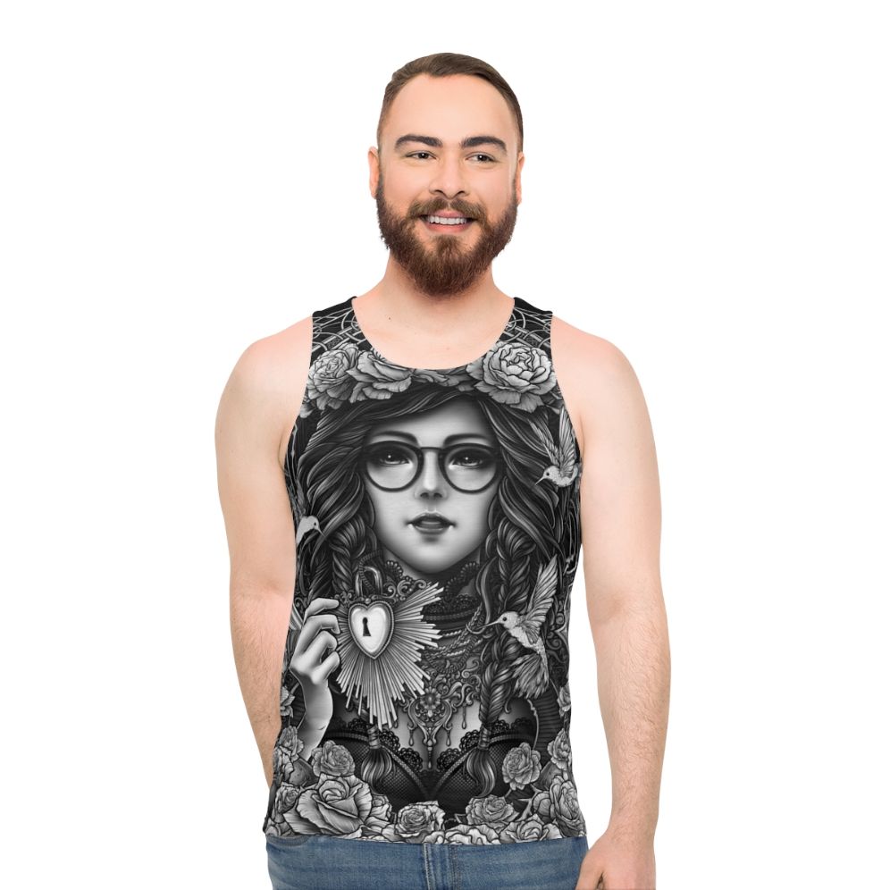 Gothic and occult inspired unisex tank top - men