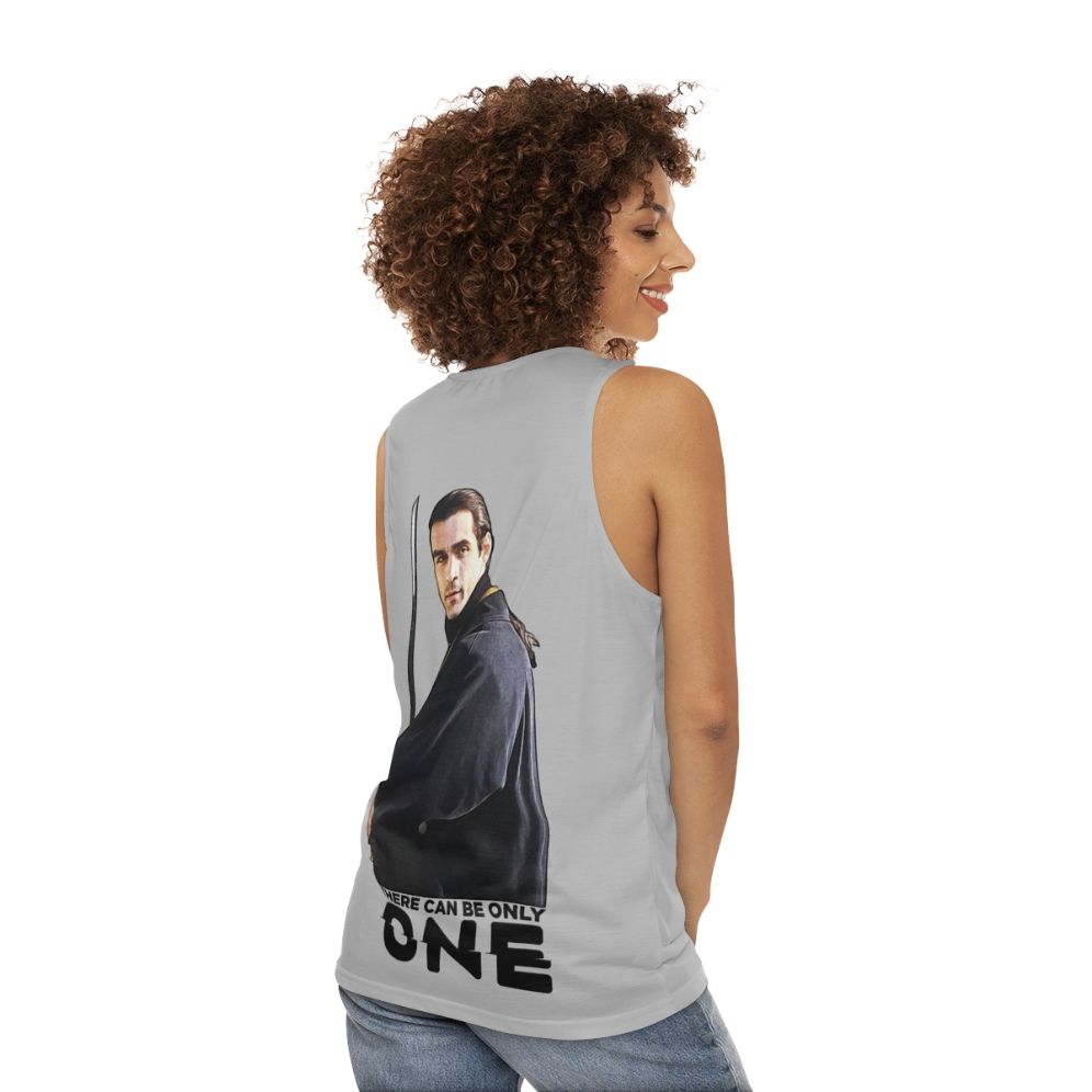 Unisex Highlander "There Can Be Only One" Tank Top - women back