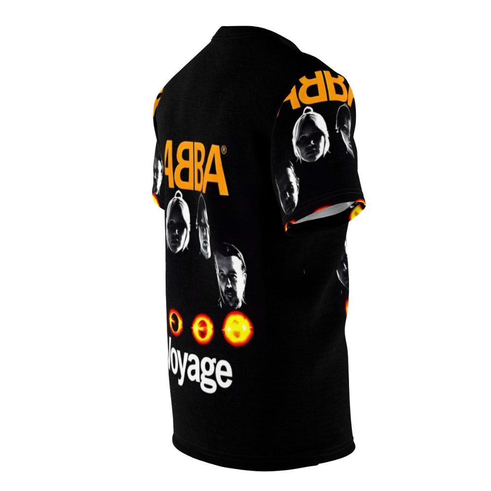 ABBA-inspired AOP t-shirt featuring music, dancing, and disco elements - men right