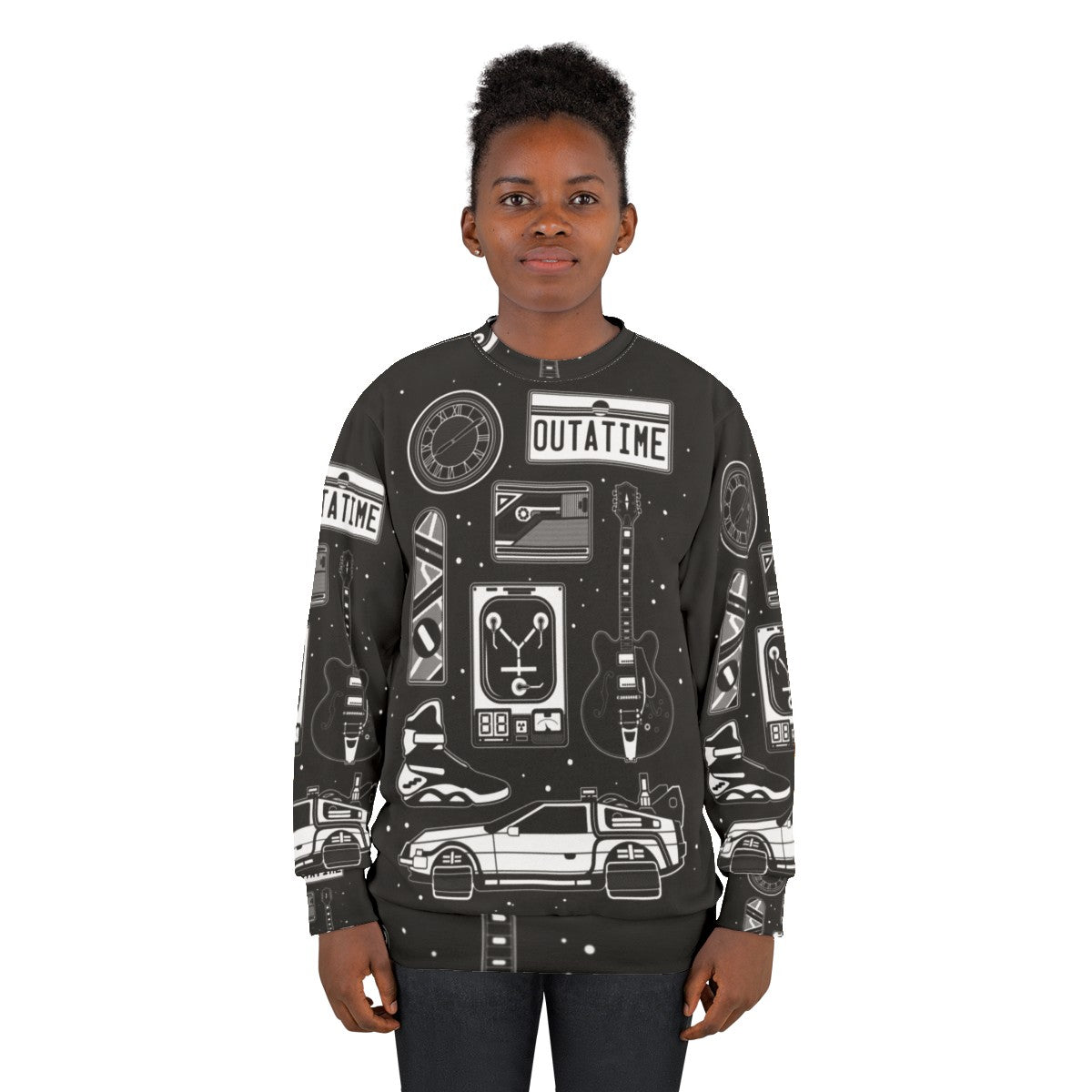 Retro BTTF icon set sweatshirt - women