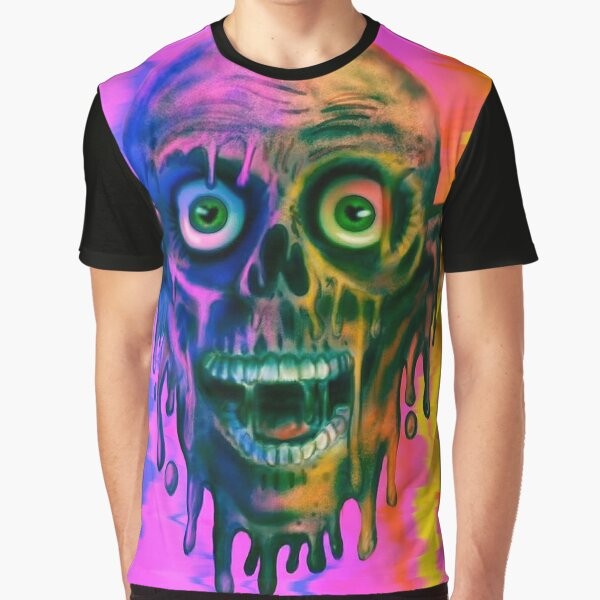 Tar Man Graphic T-Shirt - Colorful zombie design from the classic horror movie Return of the Living Dead