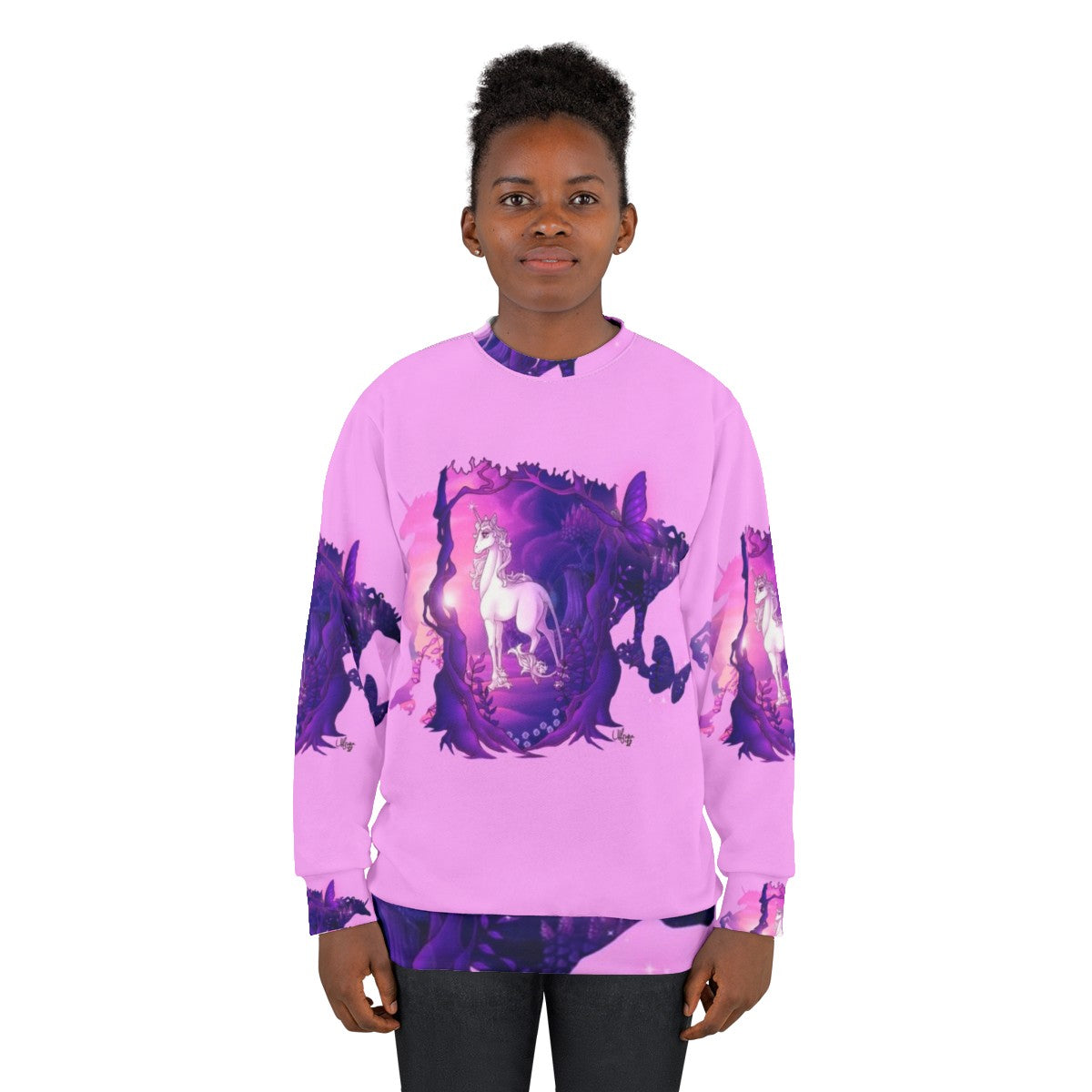 The Last Unicorn Sweatshirt featuring the mythical creature Amalthea - women