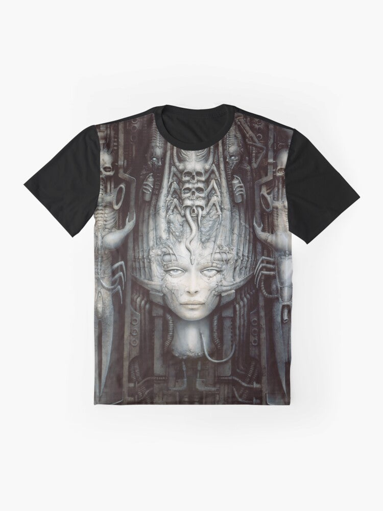 HR Giger Alien Graphic T-Shirt - Flat lay